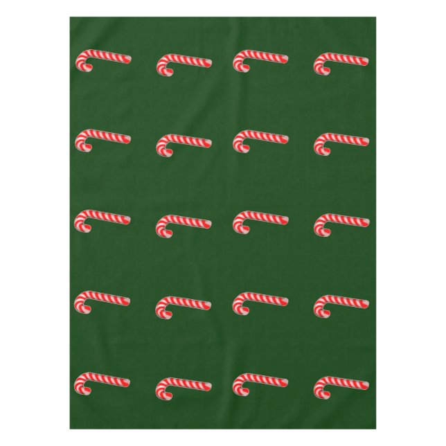 Candy Cane Tablecloth 52” x 70” (Front)