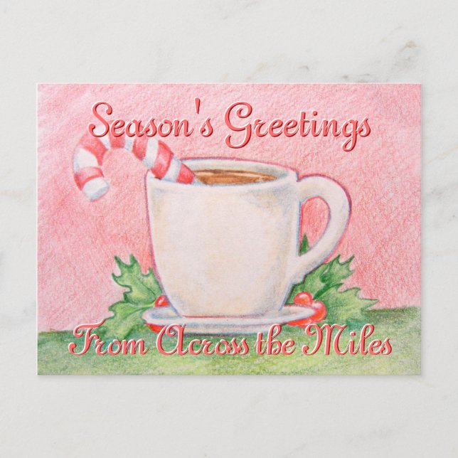 Candy Cane Tea Postcard (Front)