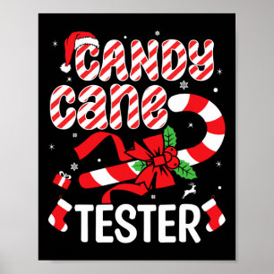 Candy Cane Tester Crew - Funny Christmas Holiday M Poster