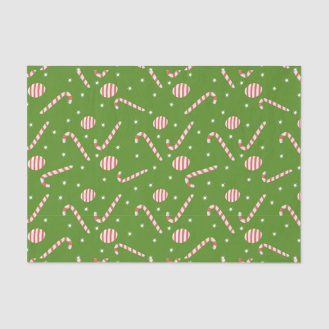 Candy Cane Tissue Paper (Front)