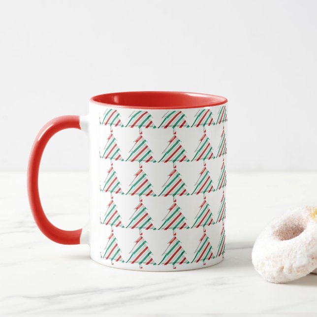 Candy Cane Tree Mug (With Donut)