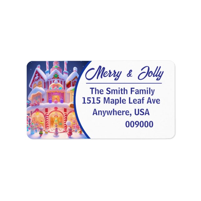 Candy Cane Villa - Return Address Label (Front)