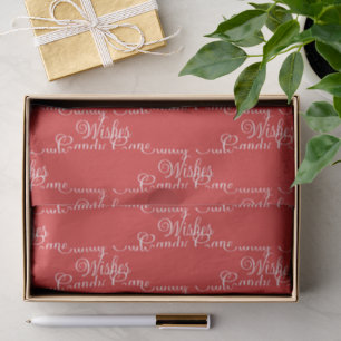 Candy Cane Wishes Classic Candy-Cane Red Gift Tissue Paper