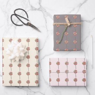 Candy cane wrapping paper. Gift wrapping. Paper Sheet