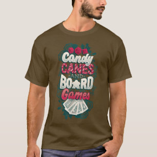 Candy Canes and Board Games Christmas T-Shirt