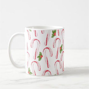 Candy Canes and Holly Coffee Mug