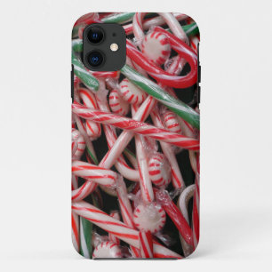 Candy Canes and Peppermints Christmas Holiday iPhone 11 Case