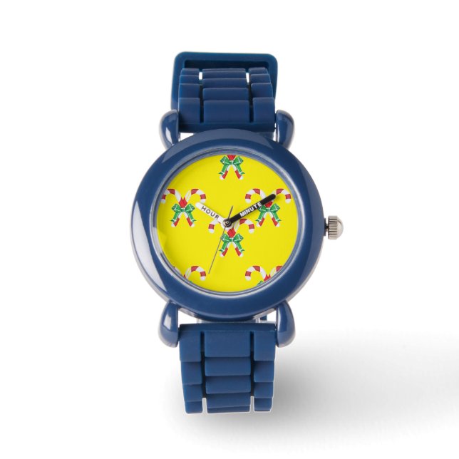 Candy canes and ribbon watch (Front)