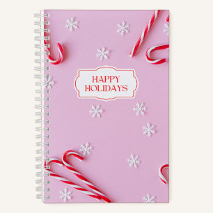 Candy Canes and Snowflakes  Notebook