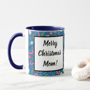 Candy Canes and Wrapped Christmas Candy Mug