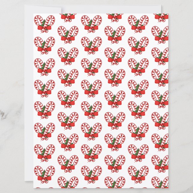Candy canes christmas craft paper (Front)