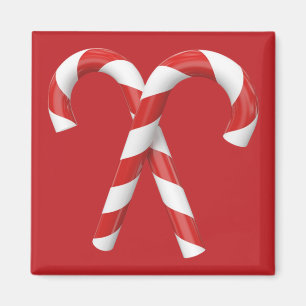 Candy Canes Christmas magnet