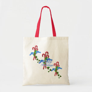 Candy Canes Christmas Tote