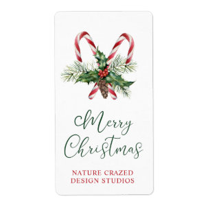 Candy Canes Company Christmas Gift Tags