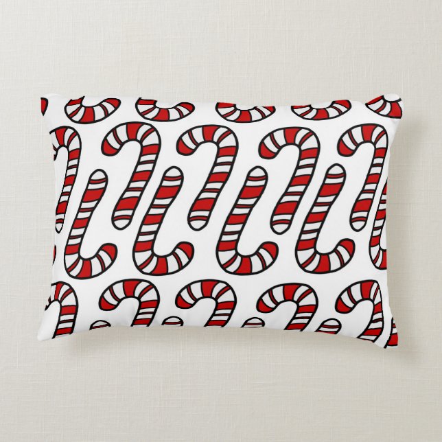 Candy Canes Decorative Cushion (Back)