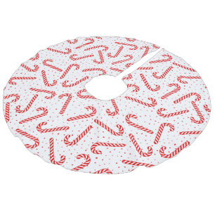 Candy Canes Design Christmas Tree Skirt