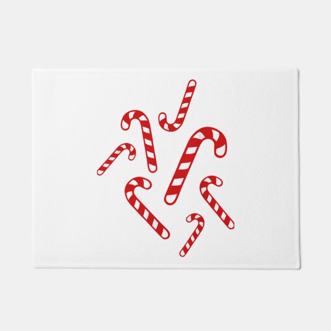 Candy canes  doormat (Front)
