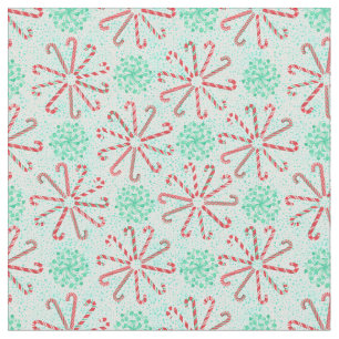 Candy canes fabric