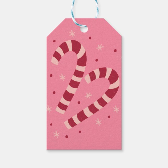 Candy canes gift tags (Front)