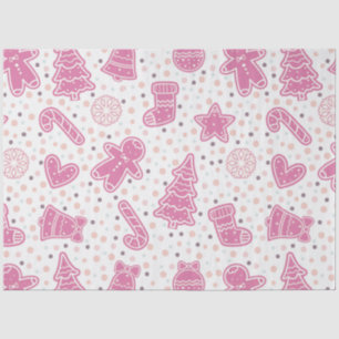 Candy Canes Gingerbread Men Stars Christmas Tissue Paper