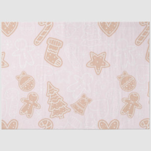 Candy Canes Gingerbread Men Stars Christmas Tissue Paper
