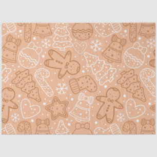 Candy Canes Gingerbread Men Stars Christmas Tissue Paper
