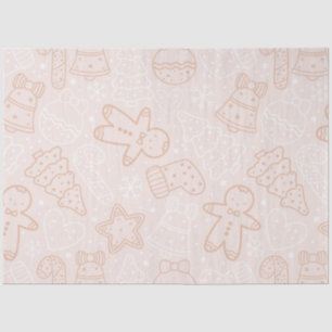 Candy Canes Gingerbread Men Stars Christmas Tissue Paper