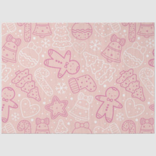 Candy Canes Gingerbread Men Stars Christmas Tissue Paper