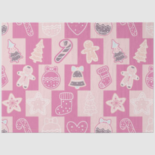 Candy Canes Gingerbread Men Stars Christmas Tissue Paper