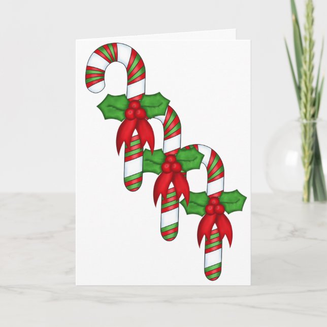 Candy Canes Holiday Card (Front)