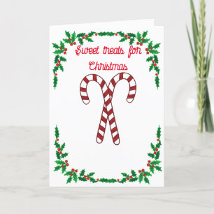 Candy Canes Holiday Card