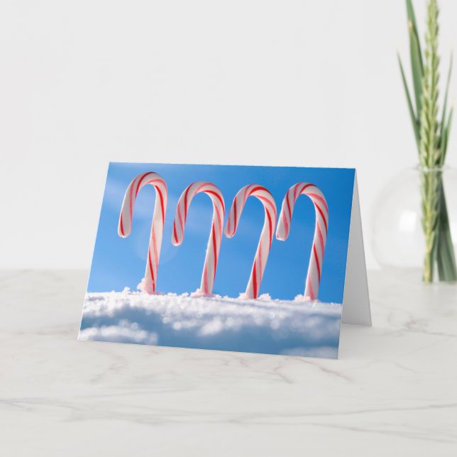 Candy Canes Holiday Card (Front)