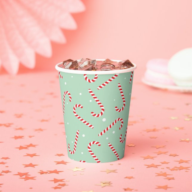 Candy Canes Paper Cups (Insitu)