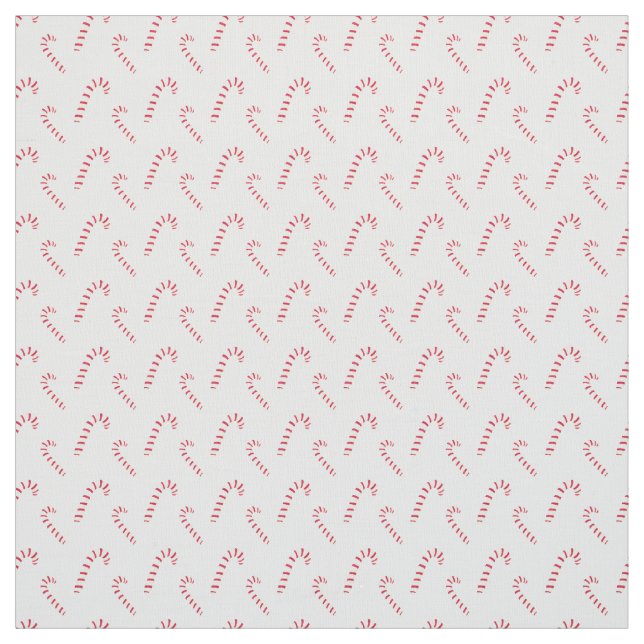 Candy Canes Pattern Fabric (Swatch)