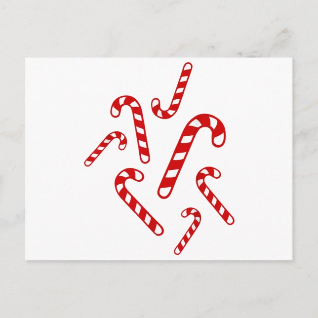 Candy canes  postcard (Front)