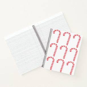 Candy Canes Spiral Notebook