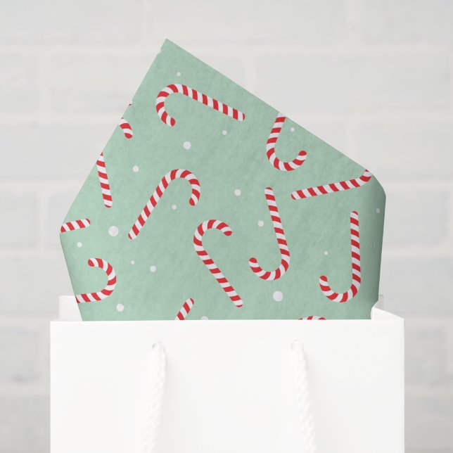 Candy Canes Tissue Paper (Gift Bag)