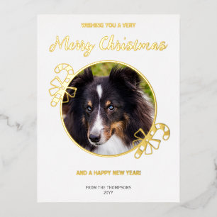 Candy Canes With Custom Photo Template And Text