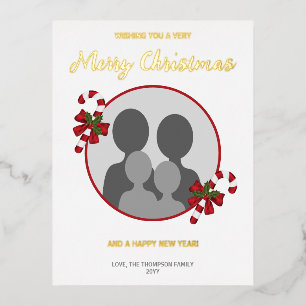 Candy Canes With Custom Photo Template & Text