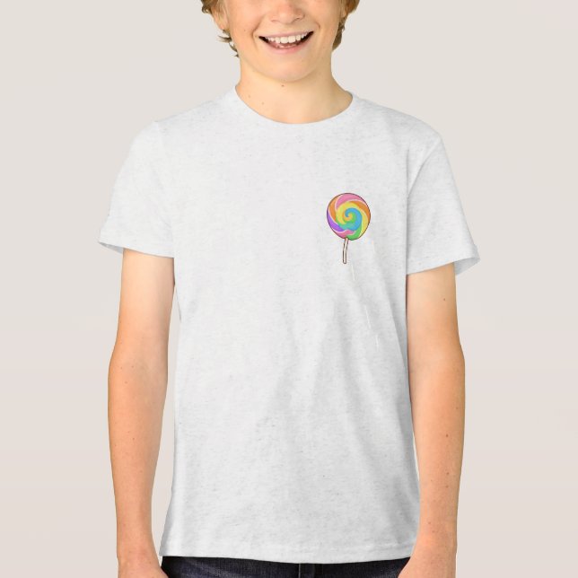 Candy Capybara – Cute Lollipop Kids Shirt (Front)