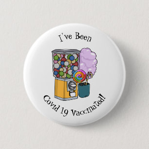 Candy cartoon illustration 6 cm round badge