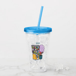 Candy cartoon illustration acrylic tumbler