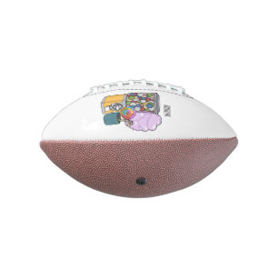 Candy cartoon illustration american football