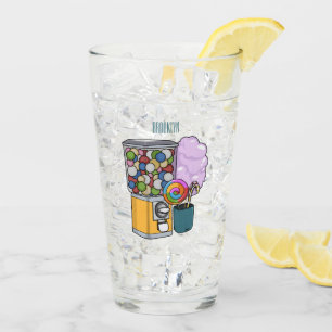 Candy cartoon illustration  glass