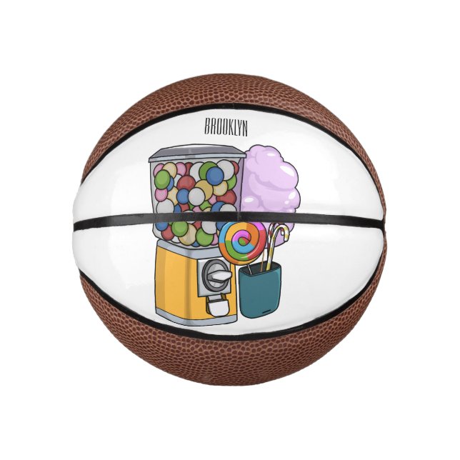 Candy cartoon illustration  mini basketball (Front)