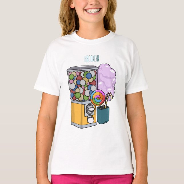 Candy cartoon illustration T-Shirt (Front)