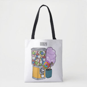 Candy cartoon illustration  tote bag