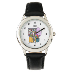 Candy cartoon illustration watch