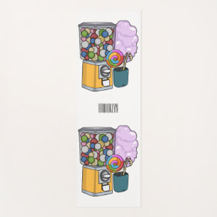 Candy cartoon illustration yoga mat