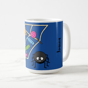 Candy Catcher Spider   Add own Name Coffee Mug